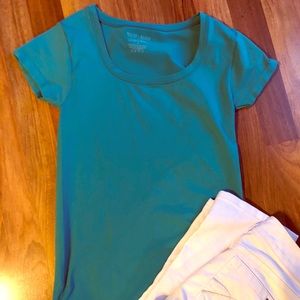 WhiteHouse BlackMarket scoopneck tee